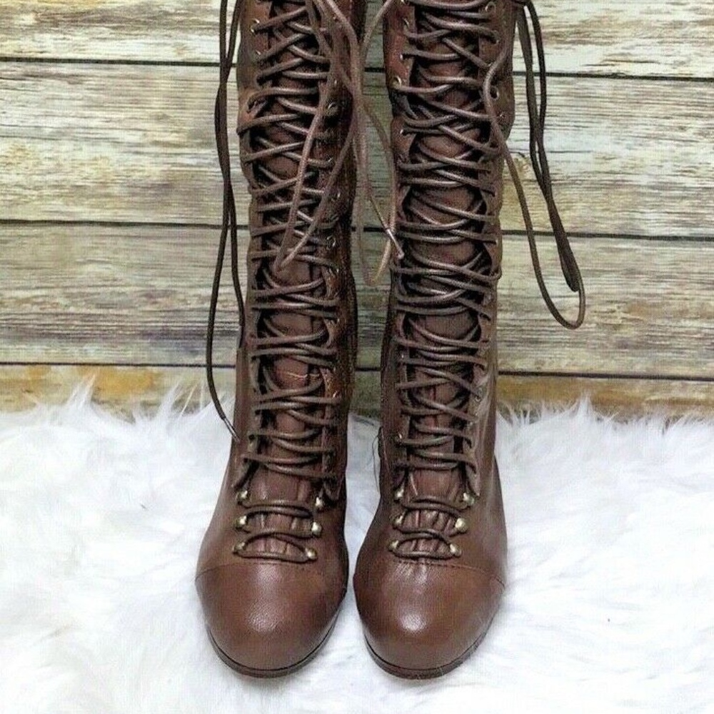 Bakers Stevie Brown Leather Knee High Boots - Picture 3 of 8